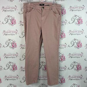 Buffalo David Bitton high rise stretch pants aubrey Leg Jeans Light Pink